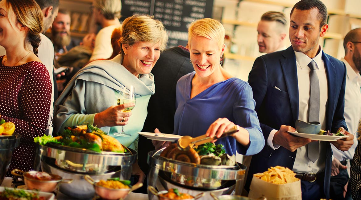 Refeições coletivas servidas para empresas
