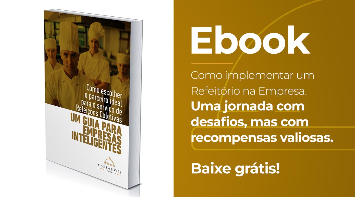 Refeições coletivas servidas para empresas