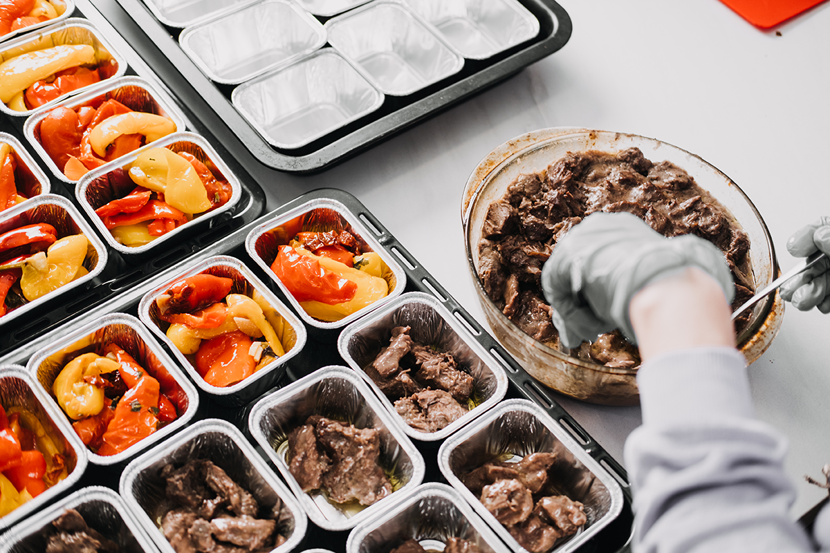 Refeições coletivas servidas para empresas