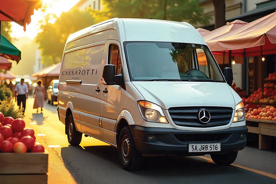 Transporte de refeições coletivas