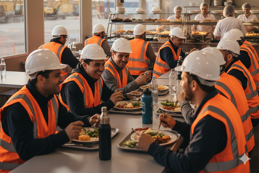 Refeições coletivas para Canteiros de obras